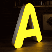 Lettres en acrylique 3D personnalisées à éclairage frontal LED, enseigne lumineuse pour centre commercial, magasin de détail