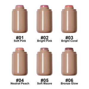 Blush in Crema Vegano Personalizzato, Impermeabile e Resistente al Sudore, con Pigmenti Naturali per Viso e Guance, Stick per Uso Quotidiano - Product Image 2
