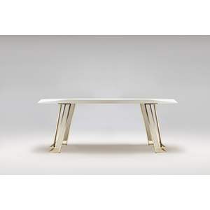 Juego de Comedor Moderno y Duradero de 6 Piezas con Estructura de Hierro, Sillas Rectangulares con Respaldo Sólido, Muebles para Casa, Villa u Hotel, Color Rosa - Product Image 5