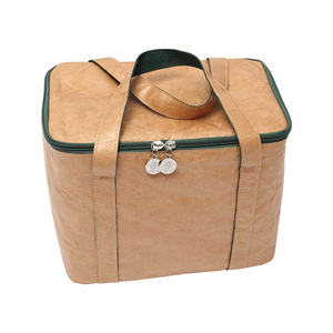 Logo personnalisé dupont papier kraft tyvek sac de livraison thermique sac d'épicerie isotherme avec fermeture éclair - Product Image 1