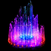 Fuente de Agua Musical Decorativa de Estilo Moderno DEWY para Exteriores, con Control Programable, Acero Inoxidable, Tamaño Personalizado para Hoteles y Piscinas