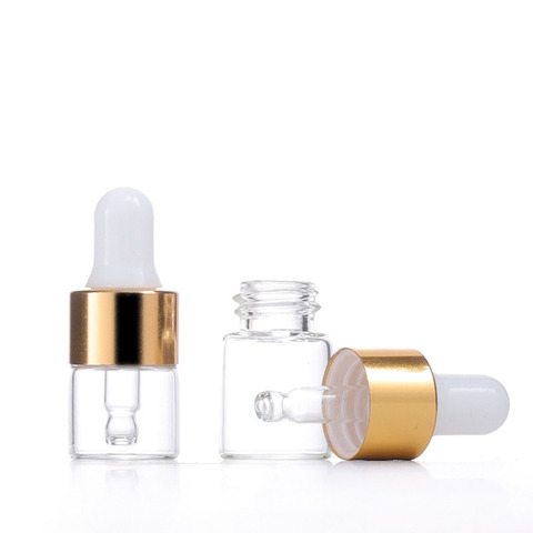 Good Price Portable Refillable Clear Glass Dropper Bottle Essential Oil Glass Bottle Dropper Perfume Bottle for Women