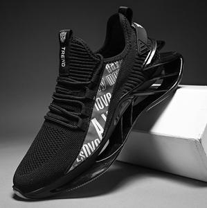 Trendy design men's anti-slip shock-absorbing lightweight sports shoes with breathable mesh fabric and EVA sole - <b>running</b> shoes - Product Image 4