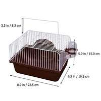 Cage pour petits animaux PAIPET avec base en plastique, habitat domestique pour hamsters, gerbilles, souris, avec roue d'exercice, bouteille d'eau et poignée de transport
