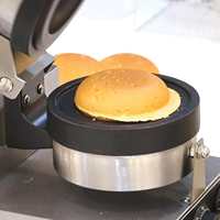Machine à gaufres et burgers KAINO en acier inoxydable, forme OVNI, nouvelle, avec minuteur, portable