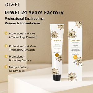 DIWEI 100 ml Crème de coloration professionnelle à base de plantes sans ammoniaque personnalisée Permanent 112 couleurs Couleur de mode pour salon - Product Image 5