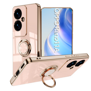 เคสโทรศัพท์เคลือบเงาหรูหราพร้อมขาตั้งวงแหวน 360 องศา สำหรับ <span class=keywords><strong>OPPO</strong></span> Reno11A เคสโทรศัพท์ญี่ปุ่น A79 A3Pro พร้อมที่ยึดแม่เหล็กในรถยนต์ - Product Image 1