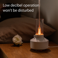 Appareil ménager Portable USB classique veilleuse brume fraîche humidificateur à ultrasons diffuseur 150ml lumière chaude rétro lampe arôme
