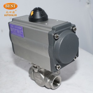 Q8003 DN150 6-Zoll-Doppelflansch-Edelstahl-Kugelhahn mit pneumatischem Stellantrieb Luft regel flansch 3-Wege-Kugelhahn - Product Image 4