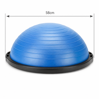 Ballon d'équilibre demi-sphère pour entraînement sportif à domicile