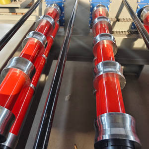 Xjj-002 아프리카 유약 타일 알루미늄 루핑 패널 롤 성형 기계 만들기 RIB IBR 지붕 패널 시트 만들기 기계 - Product Image 4