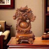 Dragon prospère grandeur nature résine artisanat entrée chinoise Art modèle Table ornement et bureau maison nouvelle ouverture mascotte