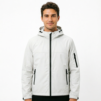 Veste Rembourrée Homme Capuche Polyester Coupe-Vent Hiver Logo Personnalisé
