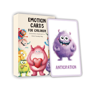 Cartes Flash OEM ODM sur les Émotions et les Sentiments des Enfants, Cartes d'Apprentissage de la Pleine Conscience pour la Maternelle avec Logo Personnalisé pour les Établissements Éducatifs - Product Image 1