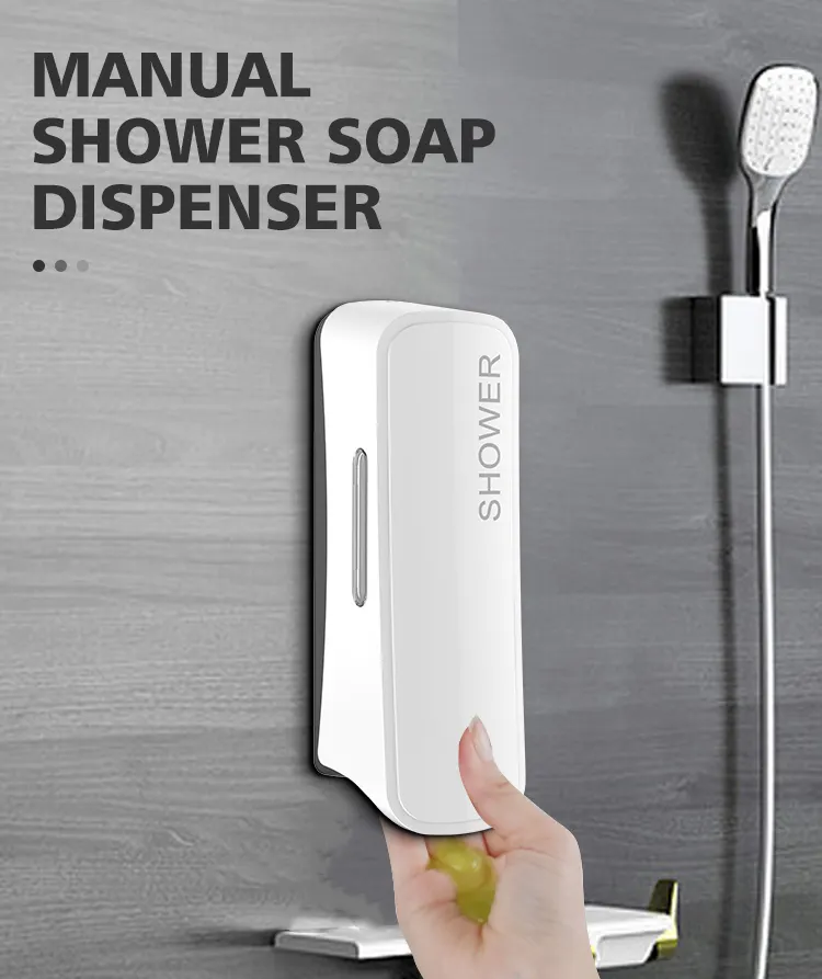 2024 סיטונאי מודרני פשוט PP ידני מתקן סבון מקלחת לחדר רחצה במלון