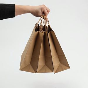 Paper Shopping <b>Bags</b> Shopping <b>Bags</b> with Logos Thank You Retail Custom logo Bolsas De Papel Trucker Hat Kraft Paper <b>Bags</b> - Product Image 1