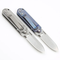 Alliage de titane Mini EDC couteau à lame pliante Portable Wilderness Camping acier inoxydable pliable dureté S35VN OEM