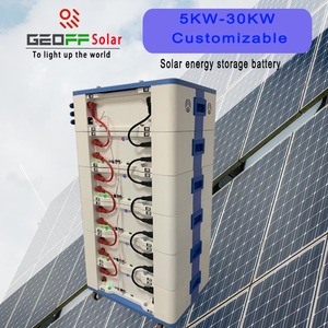 Sistema de Energía Solar Doméstico GEOFF de 5kw, 10kw, 20kw, 30kw, 45Kw, Sistema Solar de Alto Voltaje, Equipo Todo en Uno Apilable - Product Image 2
