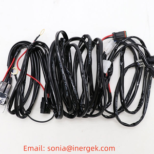 Harness Kabel Lampu Sorot LED Otomotif Daya Tinggi Desain 1 ke 2 Pengontrol Lampu Dome SUV Relay Harness Kabel Otomatis - Product Image 2