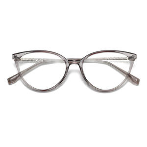 Monture de lunettes Qianai Cat Eye TR90, taille moyenne, anti-lumière bleue, lunettes optiques unisexes - Product Image 2