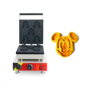 Gaufrier pour fabriquer des gaufres mickey mouse, 1 pièce, prix de machine (0086 15639144594), whatsapp/wechat