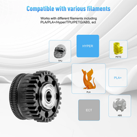Bagian Printer 3D Creality K2 Plus Extruder Transmission Reduction Gear K2Plus Filament Drive Gears untuk Seri K2