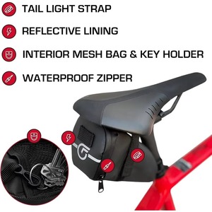 Échantillon Gratuit – Sacoche de Selle Multifonctionnelle Pliable et Étanche pour Vélo de Montagne, Grande Capacité, pour Siège Arrière ou Porte-Bagages - Product Image 4