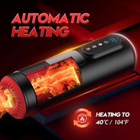 Automatischer Masturbator für Männer mit 9 Saug-, Stoß- und Rotationsmodi, Heizfunktion, LCD-Display, Sexspielzeug für Männer