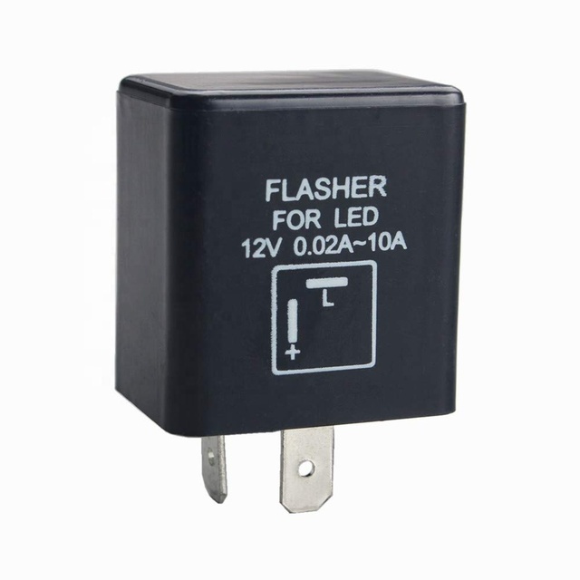 Auto Relays 2P Blinker Relay Electronic LED Flasher Relay Fix for Turn Signal Light Fast Hyper Flasher Motorcycle Relay Flasher