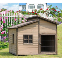Cage pour chien en bois et métal, durable et élégante, avec fermeture à loquet, pour grands chiens