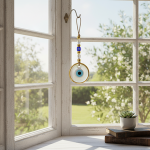 Cadre Or Evil Eye Verre Transparent Décoration Maison 9X23 cm - Product Image 3