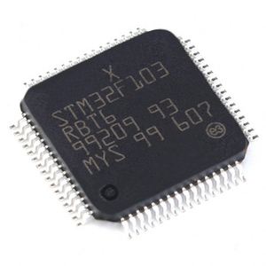Microcontrôleur original 32 bits 72 MHz LQFP64 STM32F103 IC STM32F103RB STM32F103RBT6 pour cœur Cortex-M3 Flash FPGA - Product Image 1