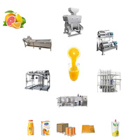 Bouteille/boîte Boisson de jus du lavage aux machines d'emballage Jus de fruit orange Remplisseuse de ligne complète aseptique automatique