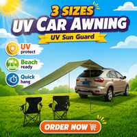 Auvent de voiture portable camouflage anti-UV 3 tailles avec mât en fer, tente de protection solaire, voile d'ombrage, abri de pluie pour SUV, trois saisons