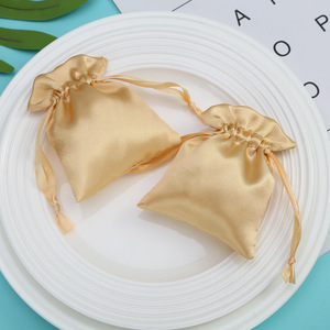 Custom Simple <b>Satin</b> Pouch Blank <b>Satin</b> Storage Gift Drawstring Bag for Jewelry <b>Shoes</b> Makeup Cosmetics Candy-Made From Silk <b>Satin</b> - Product Image 3