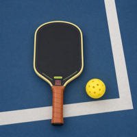 Raquette de pickleball allongée et durable en fibre de carbone T700, noyau en mousse double densité Gen5 de 16 mm, pour l'entraînement et le divertissement
