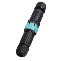 Conector de Cable de Iluminación CIPPUS Negro Impermeable IP68 Macho Hembra de Plástico ABS, Conector de Alimentación de 2, 3, 4, 5 y 6 Pines