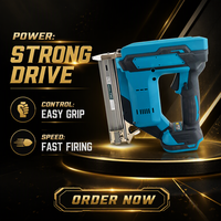 Paku Tembak Tanpa Kabel 20V Brushless Bertenaga Baterai 21 Paku Tembak Stapler 100 Peluru Alat DIY untuk Trim, Molding, Baseboard, Furnitur