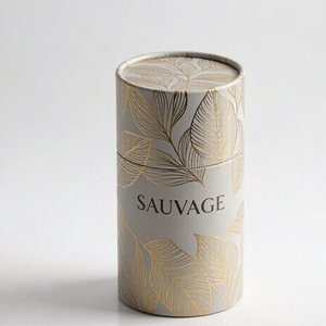 Boîte cylindrique ronde en carton rigide avec poignée en ruban de luxe pour l'emballage de parfums, de brumes parfumées, logo personnalisé - Product Image 2