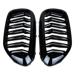 الجبهة الوفير الشواية ل BMW 5 سلسلة 2017-2019 M5 G30 G31 520i 530i 540i ABS <span class=keywords><strong>2</strong></span>-السلط الأسود اللامع شبكية الرادياتير الأمامية - Product Image 3