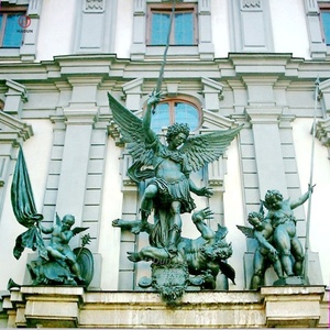 Estatua de San Miguel de bronce de Ángel de lucha de tamaño real - Product Image 2