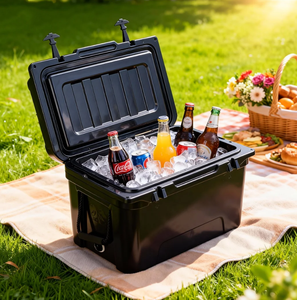 Conteneur à poisson isotherme en PE de haute qualité avec logo personnalisé, grande capacité, moderne, portable, réutilisable, boîte à glace pour aliments - Product Image 1