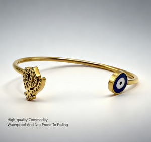 Inspirieren Sie Schmuck Edelstahl Vintage Wasser Arabisch <span class=keywords><strong>Evil</strong></span> Eyes Armband Islamischer Schmuck Frauen Tägliches Armband - Product Image 1