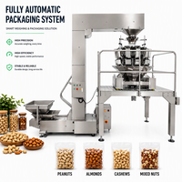 Machine d'emballage entièrement automatique haute productivité pour noix mélangées, cacahuètes, amandes, noix de cajou, avec écran tactile, pour sachets alimentaires en papier