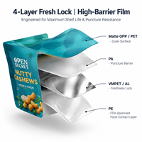 Pochette de recharge pour lessive, sac refermable recyclable avec bec verseur de qualité alimentaire