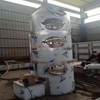Tour de pulvérisation d'épurateur humide industriel efficace Nouvel épurateur d'air pour le dépoussiérage efficace des gaz résiduaires