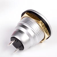 TOOWEI Switch Interrupteurs à bouton-poussoir métalliques étanches 16mm