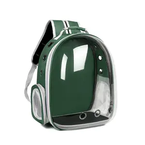 Outdoor Hot Sale Transparent PVC Cat Backpack Breathable Large Capacity Cat Carrier Bag Space Capsule Waterproof Bag
