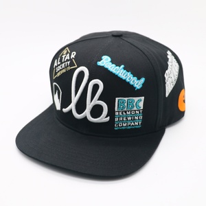 Gorra Snapback Personalizada Unisex de 5 Paneles, 100% Algodón, Lona Vaquera, Visera Plana, Bordado 3D, Logotipo de Dibujos Animados, Estilo Hip Hop, Deportiva - Product Image 4