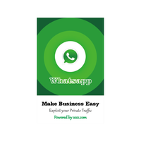 Carte Marketing NFC WhatsApp avec Puce NTAG213 de 144 Octets, Code QR Imprimé et URL Encoded